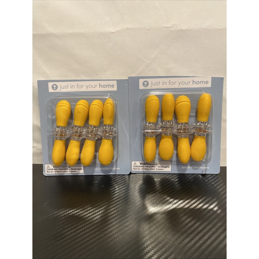 2 Pack Corn on the Cob Holders 16 pc Total Soft Grip‎ Corn Holders